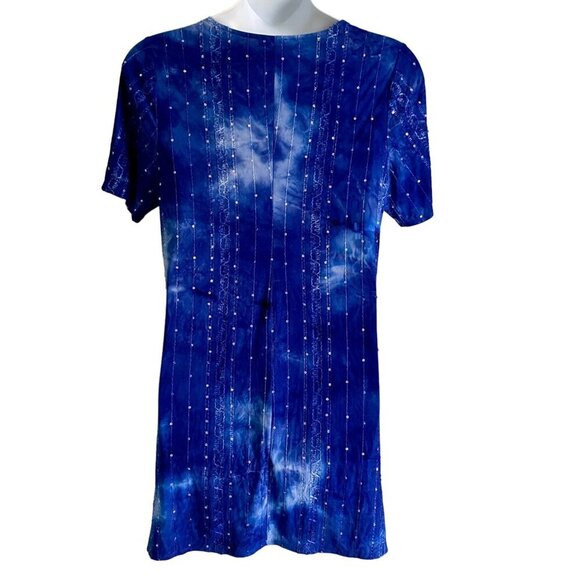 Cocomo Woman Blue Pull Over Short Sleeve Dress Size 1X - Picture 5 of 9